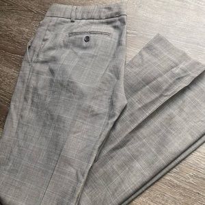 Theory Plaid Dress Pants Wool Blend Size 8